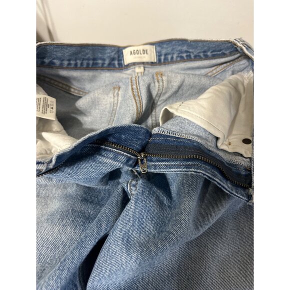 AGOLDE Cherie High Rise Straight Leg Light Wash Jeans size 25 - Picture 6 of 15